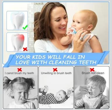 U-Shaped Kids Toothbrush Pack of 2 for Boys & Girls Age 2–6 Years Soft Silicone Brush Head 360 Degree Whole Mouth Cleaning Manual Baby Toothbrush Toddler Oral Care Training Brush U-Shaped Kids Toothbrush Pack of 2 for Boys & Girls Age 2–6 Year thumbnail 3