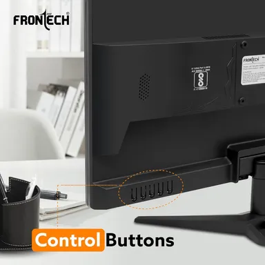 FRONTECH 22-inch, LED, HD 1680x1050, 60Hz, Black, Wall Mountable Slim & Stylish Design, 16.7M Colors, HDMI & VGA Ports, Built-in Power Supply Monitor (MON-0060) thumbnail 1
