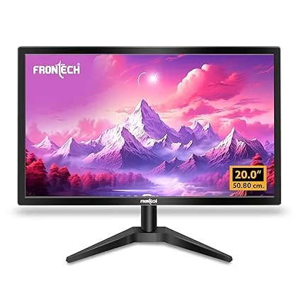 FRONTECH 22-inch, LED, HD 1680x1050, 60Hz, Black, Wall Mountable Slim & Stylish Design, 16.7M Colors, HDMI & VGA Ports, Built-in Power Supply Monitor (MON-0060) image 1
