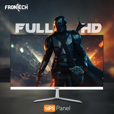 FRONTECH 24 Inch (60.45 Cm) LED Monitor, IPS Panel, 250 Nits, 100Hz, FHD 1920x1080, HDMI, VGA, Slim Bezel Design & Wall Mountable, (MON-0072,White) thumbnail 2