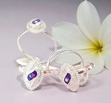 Women|Girls Toe Ring | Artificial Jewellery | Daily Wear Stylish Bichiya | Adjustable Silver Plated Toe Rings | Traditional & Modern Design | 2 Pair |4 Pieces thumbnail 2