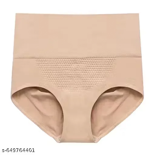 Women High Waist Tummy Control Seamless Shapewear Panties | Nylon Spandex Slimming Underwear for Gym, Yoga & Daily Wear (XXL) XXL | High Waist Tummy Control Shapewear Panty XXL image 3