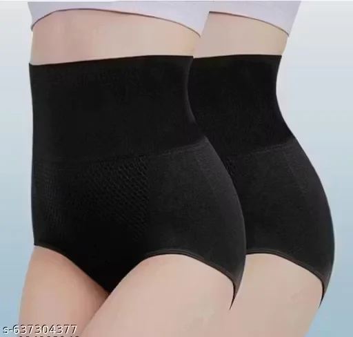 Women High Waist Seamless Tummy Control Shapewear Panties for Instant Stomach Slimming Body Shaper Briefs Free Size Free Size Free Size image 1