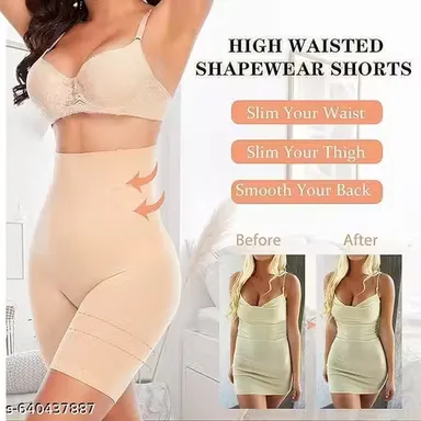 Women’s High-Waist Seamless Tummy Control Shapewear Panty | Thigh Slimmer & Butt Lifter | Breathable Nylon Spandex Body Shaper for Gym, Yoga & Daily Wear – Size M (Pack of 1) Size M – Pack of 1 M thumbnail 1