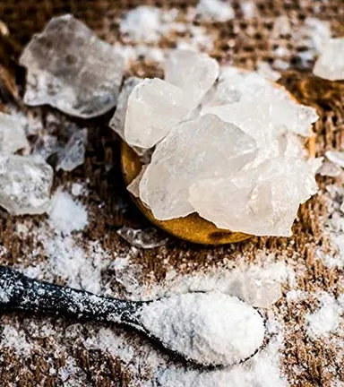 Natural Edible Camphor Crystals Pacha Karpooram Food Grade Kapoor for Prasad Sweets Temple Pooja Bhimseni Camphor Crystal Pure Organic Camphor for Cooking Ayurvedic Use Natural Edible Camphor 270 ML thumbnail 2