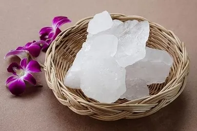 Natural Fitkari Alum Stone Crystal 450g for Skin Tightening Acne Care After Shave Razor Cuts Water Purification Vastu Remedy Natural Deodorant Potassium Alum Block thumbnail 2