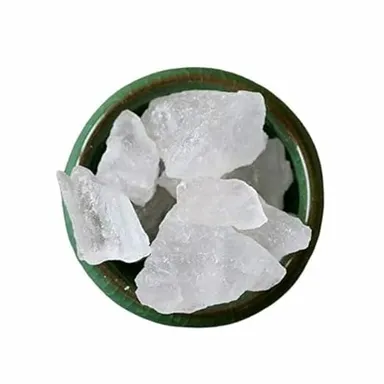 Natural Fitkari Alum Stone Crystal 450g for Skin Tightening Acne Care After Shave Razor Cuts Water Purification Vastu Remedy Natural Deodorant Potassium Alum Block thumbnail 3