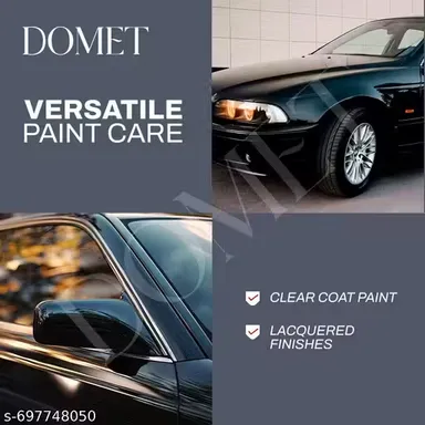 DOMET Premium All-in-One Multi-Surface Vehicle Polish & Restorer |Instant Shine Formula for Car & Bike thumbnail 1