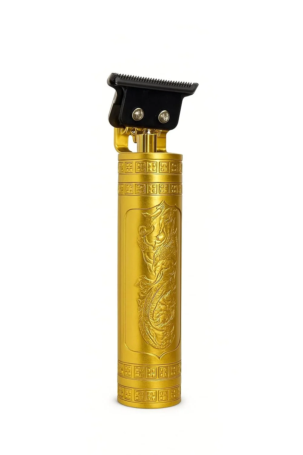 Vintage T9 Professional Hair Trimmer for Men Cordless Rechargeable Beard Hair Clipper Zero Gap Precision Barber Trimming Machine Gold Grooming Trimmer for Home Salon Use image 2