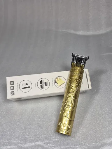 Vintage T9 Professional Hair Trimmer for Men Cordless Rechargeable Beard Hair Clipper Zero Gap Precision Barber Trimming Machine Gold Grooming Trimmer for Home Salon Use thumbnail 5