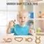 Natural Neem Wood Baby Teether Eco Friendly Wooden Teething Toy for Infants Chemical Free BPA Free Antibacterial Montessori Teething Ring Safe Baby Gum Relief Toy Natural Neem Wood Baby Teether Eco Friendly Wooden Teething Toy for Infants Chemical Free BP image 3