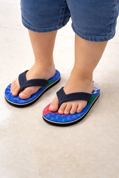 Kids Colourful Rubber Flip Flops Slippers for Boys and Girls – Anti Slip Soft EVA Beach Sandals Lightweight Casual Summer Thong Slippers for Children Kids Colourful Rubber Flip Flops Slippers for Boys and Girls – Anti Slip Soft EVA Beach Sandals Light thumbnail 2