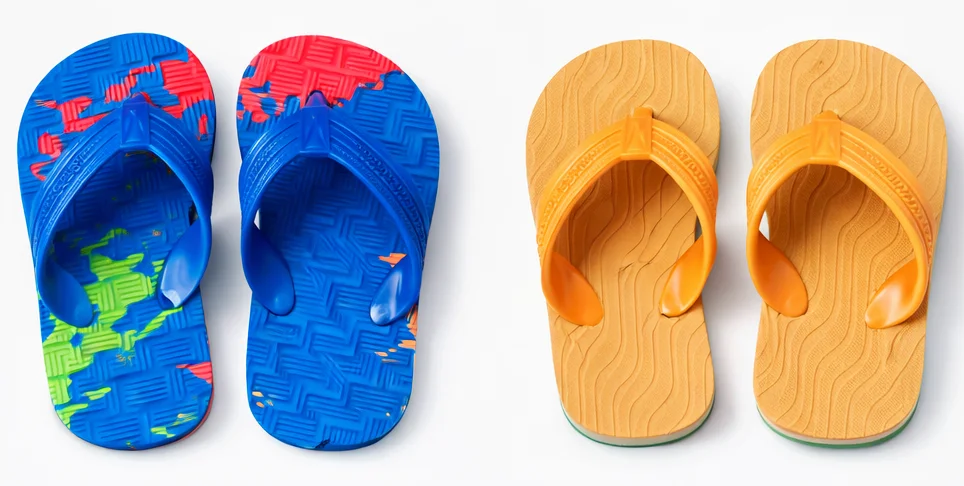 Kids Colourful Rubber Flip Flops Slippers for Boys and Girls – Anti Slip Soft EVA Beach Sandals Lightweight Casual Summer Thong Slippers for Children Kids Colourful Rubber Flip Flops Slippers for Boys and Girls – Anti Slip Soft EVA Beach Sandals Light image 1