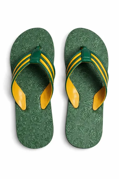 Women Green Yellow EVA Flip Flops Slippers – Floral Anti Slip Rubber Beach Thong Sandals Lightweight Casual Summer Bathroom Daily Wear Slippers for Women Women Green Yellow EVA Flip Flops Slippers – Floral Anti Slip Rubber Beach Thong Sandals Lightwei thumbnail 0