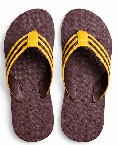 Women Brown Yellow EVA Flip Flops Slippers – Anti Slip Rubber Beach Thong Sandals Lightweight Casual Summer Bathroom Daily Wear Slippers for Women Women Brown Yellow EVA Flip Flops Slippers – Anti Slip Rubber Beach Thong Sandals Lightweight Casual Sum thumbnail 0