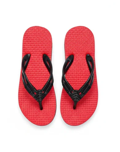 Red Rubber Flip Flops Slippers for Men Women Unisex Anti Slip Hawai Chappal Soft Cushioned Sole Casual Bathroom Beach Home Daily Wear Lightweight Summer Footwear Red Rubber Flip Flops Slippers for Men Women Unisex Anti Slip Hawai Chappal Soft Cushioned So image 2