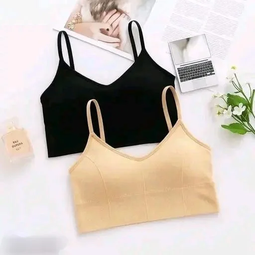 Lightweight Moisture-Wicking Seamless Padded Bra with Slim Adjustable Straps for Yoga and Leisure Moisture-Wicking Seamless Padded Bra 30A image 1