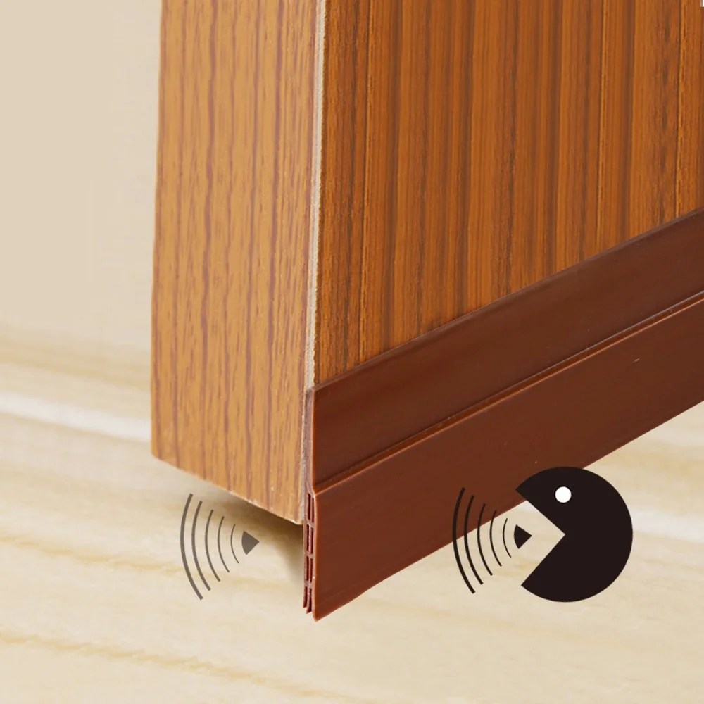 Self Adhesive Door Bottom Seal Strip Weather Stripping Door Draft Stopper Soundproof Dust Proof Insect Blocker Door Gap Sealing Strip for Home Doors Windows image 1