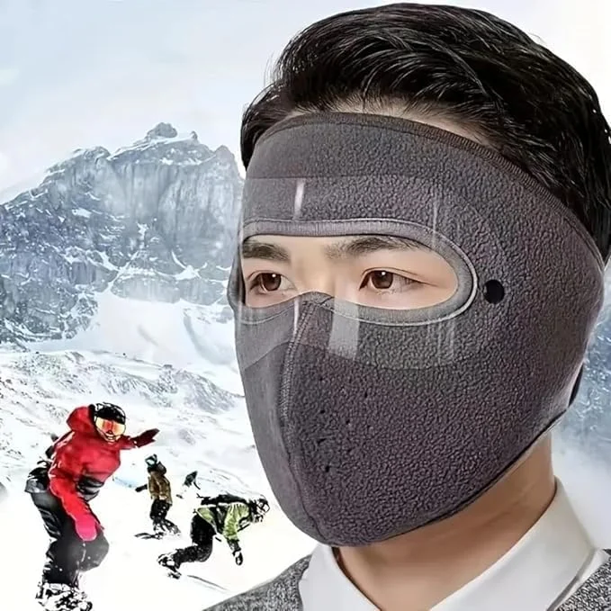 Winter Face Mask with Transparent Eye Shield Anti Fog Cold Protection Mask Windproof Thermal Face Cover Cycling Ski Snow Mask Outdoor Winter Protection Mask image 2