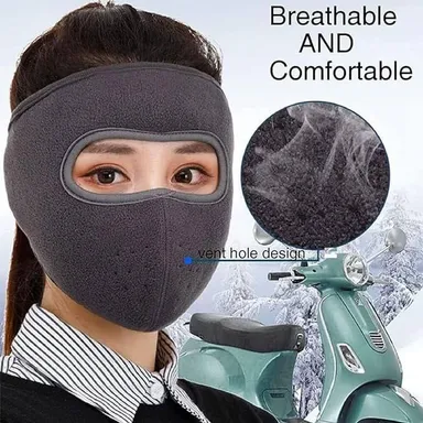 Winter Face Mask with Transparent Eye Shield Anti Fog Cold Protection Mask Windproof Thermal Face Cover Cycling Ski Snow Mask Outdoor Winter Protection Mask thumbnail 5