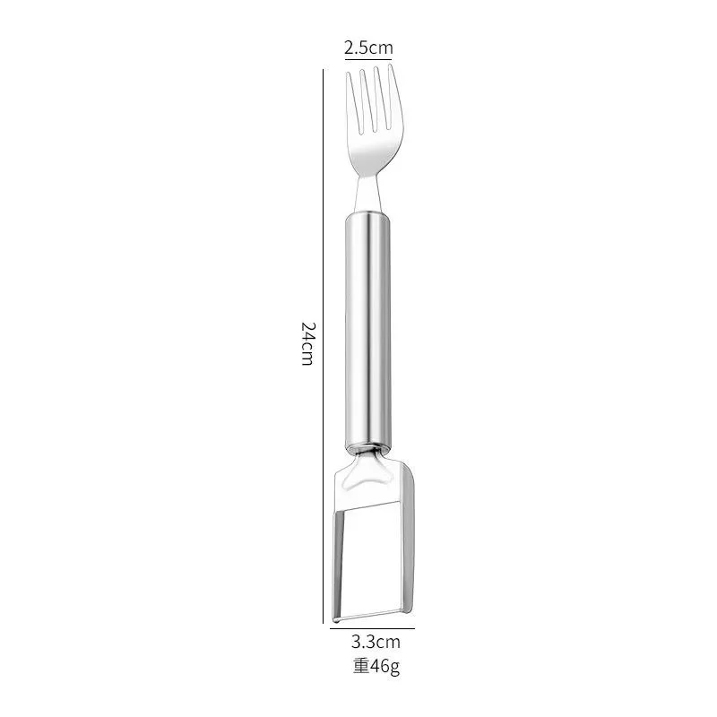 Stainless Steel Fruit Vegetable Peeler with Fork Potato Carrot Peeler Kitchen Peeling Knife Tool Multi Purpose Vegetable Cutter Peeler for Kitchen Cooking image 1