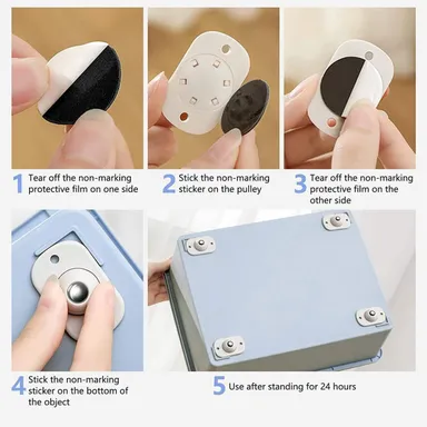 Magnetic Door Stopper Stainless Steel Door Catch Self Adhesive Door Holder Wall Mounted Magnetic Door Stop Heavy Duty Door Stopper for Home Office Doors thumbnail 2