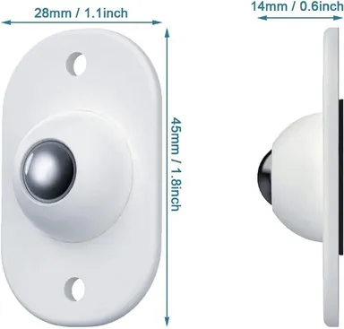 Magnetic Door Stopper Stainless Steel Door Catch Self Adhesive Door Holder Wall Mounted Magnetic Door Stop Heavy Duty Door Stopper for Home Office Doors thumbnail 5
