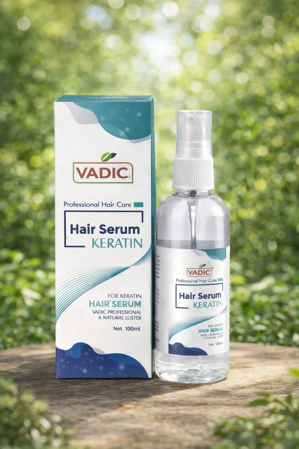 Vadic Professional Keratin Hair Serum 100ml Anti Frizz Hair Smoothing Serum for Dry Damaged Hair Shine Repair Keratin Treatment Serum for Men Women image 2