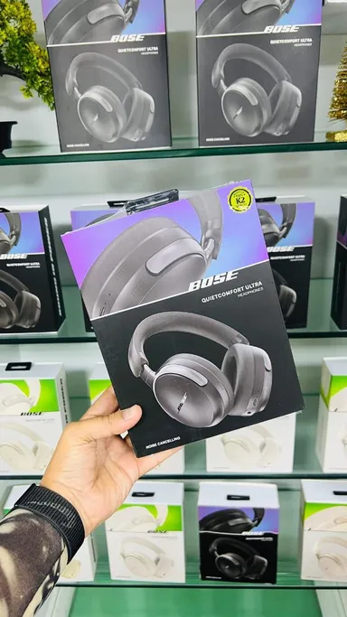 Bose Wireless Over-Ear Bluetooth Headphones with Active Noise Cancellation, Deep Bass Stereo Sound, Built-in Mic, Foldable Premium Comfort Headset for Music Calls Travel thumbnail 1
