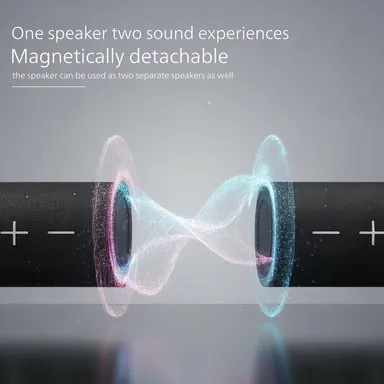 Philips TAS4400BK/94 Wireless Bluetooth Speaker, 40W, 8H Playtime, 52mm Driver, IPX4 Resistant, LED Indicator, 3600mAh Battery, USB-C Charging, TWS/AUX/TF Input thumbnail 2