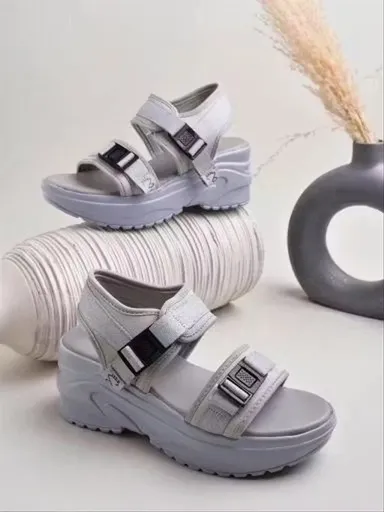 Women Lightweight Comfort Strap Sandals Anti-Slip Cushion Sole Summer Casual Walking Sandals Soft EVA Platform Sandals for Daily Wear Travel Beach Grey Women Lightweight Comfort Strap Sandals Anti-Slip Cushion Sole Summer Casual Walking Sandals Soft EVA P thumbnail 1