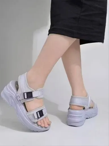 Women Lightweight Comfort Strap Sandals Anti-Slip Cushion Sole Summer Casual Walking Sandals Soft EVA Platform Sandals for Daily Wear Travel Beach Grey Women Lightweight Comfort Strap Sandals Anti-Slip Cushion Sole Summer Casual Walking Sandals Soft EVA P thumbnail 2