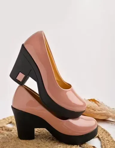 Women Nude Pink Patent Block Heel Pumps Closed Toe Office Formal Heels Comfortable Mid Heel Work Party Footwear Ladies Fashion Block Heel Shoes Women Nude Pink Patent Block Heel Pumps Closed Toe Office Formal Heels Comfortable Mid Heel Work Party Footwear thumbnail 2