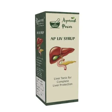 Ayurvedic Liver Support Detox Syrup 200 ml AP Liv Syrup Herbal Tonic for Liver Health Digestion Metabolism Appetite Detoxification Fatty Liver Aid Natural Liver Cleanse Support thumbnail 1