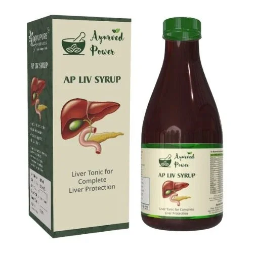 Ayurvedic Liver Support Detox Syrup 200 ml AP Liv Syrup Herbal Tonic for Liver Health Digestion Metabolism Appetite Detoxification Fatty Liver Aid Natural Liver Cleanse Support image 1