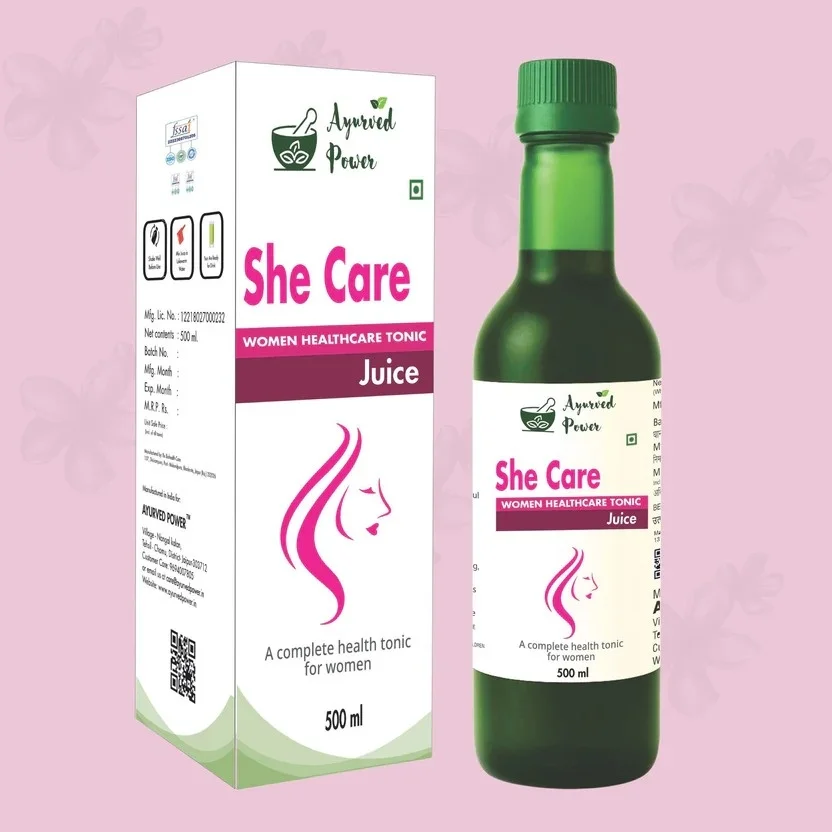 Ayurved Power She Care Juice Women’s Hormonal Balance Herbal Juice for PCOS PCOD Support Regular Cycle Energy Immunity 500‑1000ml Natural Ayurvedic Tonic image 1