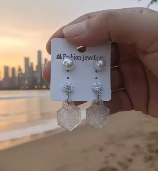 Oxidised Silver Jhumka Earrings for Girls & Women Lightweight Traditional Ethnic Daily Wear Fashion Artificial Jewellery Pack image 3