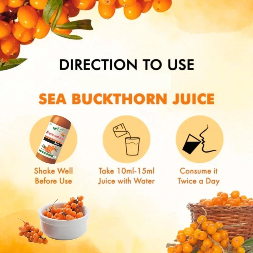 Himalayan Sea Buckthorn Pulp Juice Concentrate Natural Vitamin C Omega 3 6 7 9 Antioxidant Superfruit Immunity Skin Glow Digestive Health Wellness Drink image 3