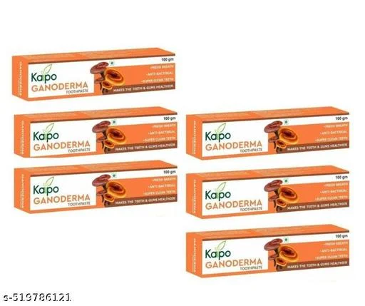 Kaipo Ganoderma Anti-Bacterial Toothpaste 100g Herbal Oral Care Toothpaste for Fresh Breath Healthy Teeth & Daily Dental Protection image 3
