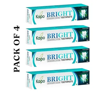 KAIPO Bright Advanced Whitening Toothpaste with Fluoride Protection, Cavity Defense, and Fresh Mint Formula | 100g thumbnail 1