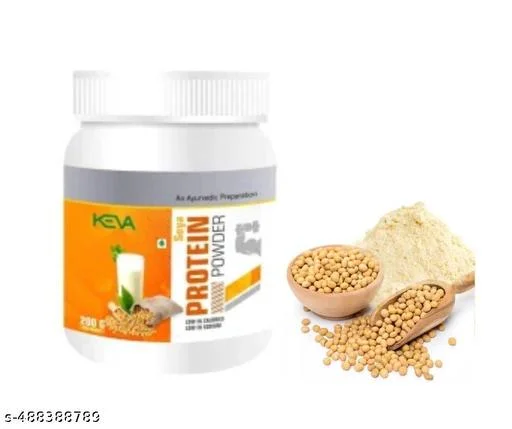 KEVA Premium Soya Protein Powder | High-Protein, Plant-Based Nutrition for Muscle Growth & Wellness, 200g image 3