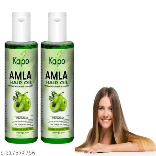 KAIPO Advanced Amla Hair Oil | 200ml | Strengthens, Nourishes & Promotes Hair Growth with Natural Amla Extrac image 1