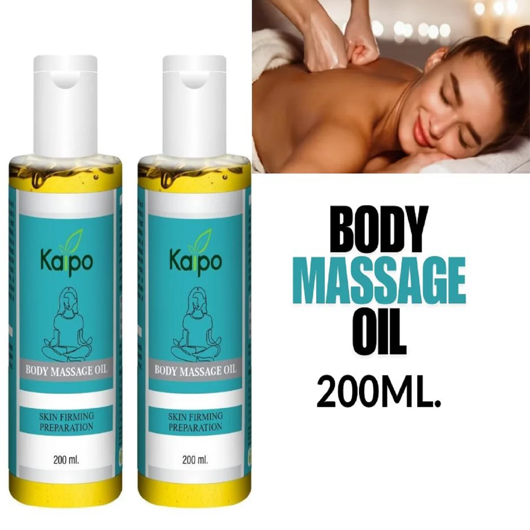 KAIPO Skin Firming & Nourishing Body Massage Oil with Natural Extracts | 200ml image 1
