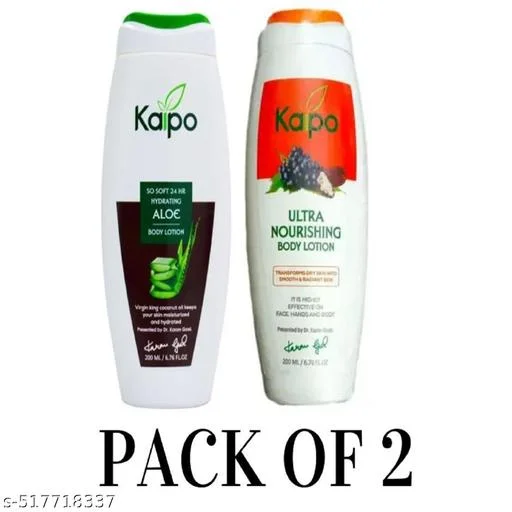 1 KAIPO ULTRA NOURISHING BODY LOTION 200ML | 1 KAIPO SO SOFT 24 HR HYDRATING ALOE BODY LOTION 200ML image 1