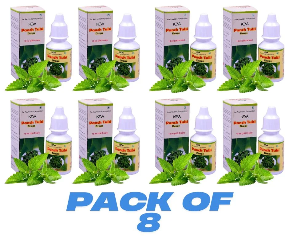 Keva Panch Tulsi Drops 15ml Ayurvedic Herbal Tulsi Extract Immunity Wellness Drops 250 Drops image 1