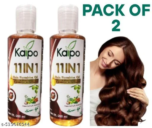 2 KAIPO 11 IN 1 HAIR NUTRITIVE OIL 200ML (NON-STICK & NON CREASY WITH GOODNESS OF 11 NATURAL OILS) image 1