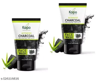 Kaipo Activated Charcoal Skin Purifying & Deep Detox Face Wash for Clear, Oil-Free, Acne-Prone Skin | Removes Impurities, Dirt & Excess Oil – 100ml thumbnail 2