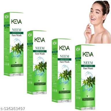 Keva Neem Deep Clean Face Wash 100g Herbal Face Wash for Clear Skin Oil Control and Daily Skincare thumbnail 1