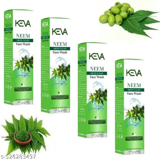 Keva Neem Deep Clean Face Wash 100g Herbal Face Wash for Clear Skin Oil Control and Daily Skincare image 3