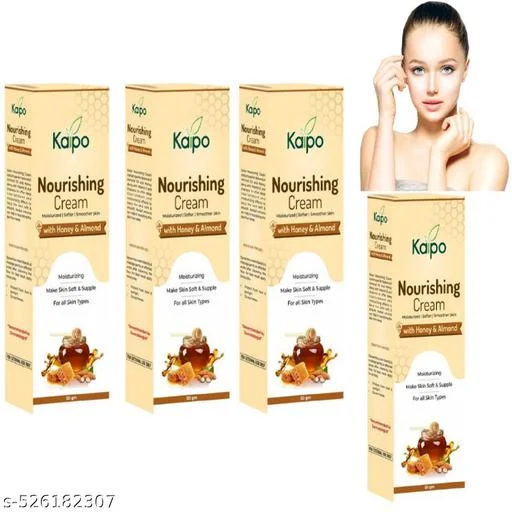 Kaipo Honey Almond Nourishing Cream 50g Herbal Moisturizer for Soft, Smooth and Hydrated Skin Daily Skincare for Men & Women image 2